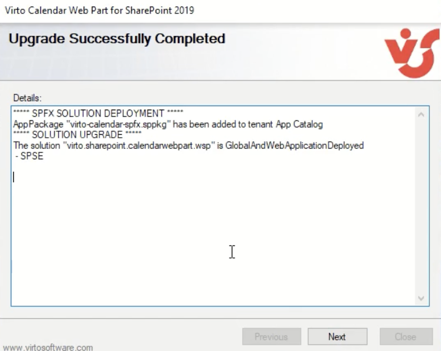 virto multiple file operations upgrade step 4