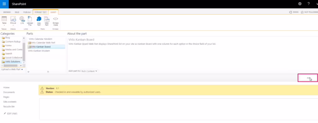 adding_the_kanban_board_web_part_to_a_sharepoint_classic_page_4