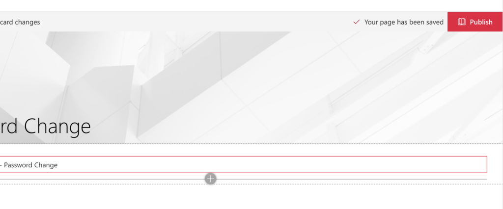 Click "Publish".